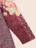 Floral Print Patchwork Elastic Waist Dress sold by Bloomchic
