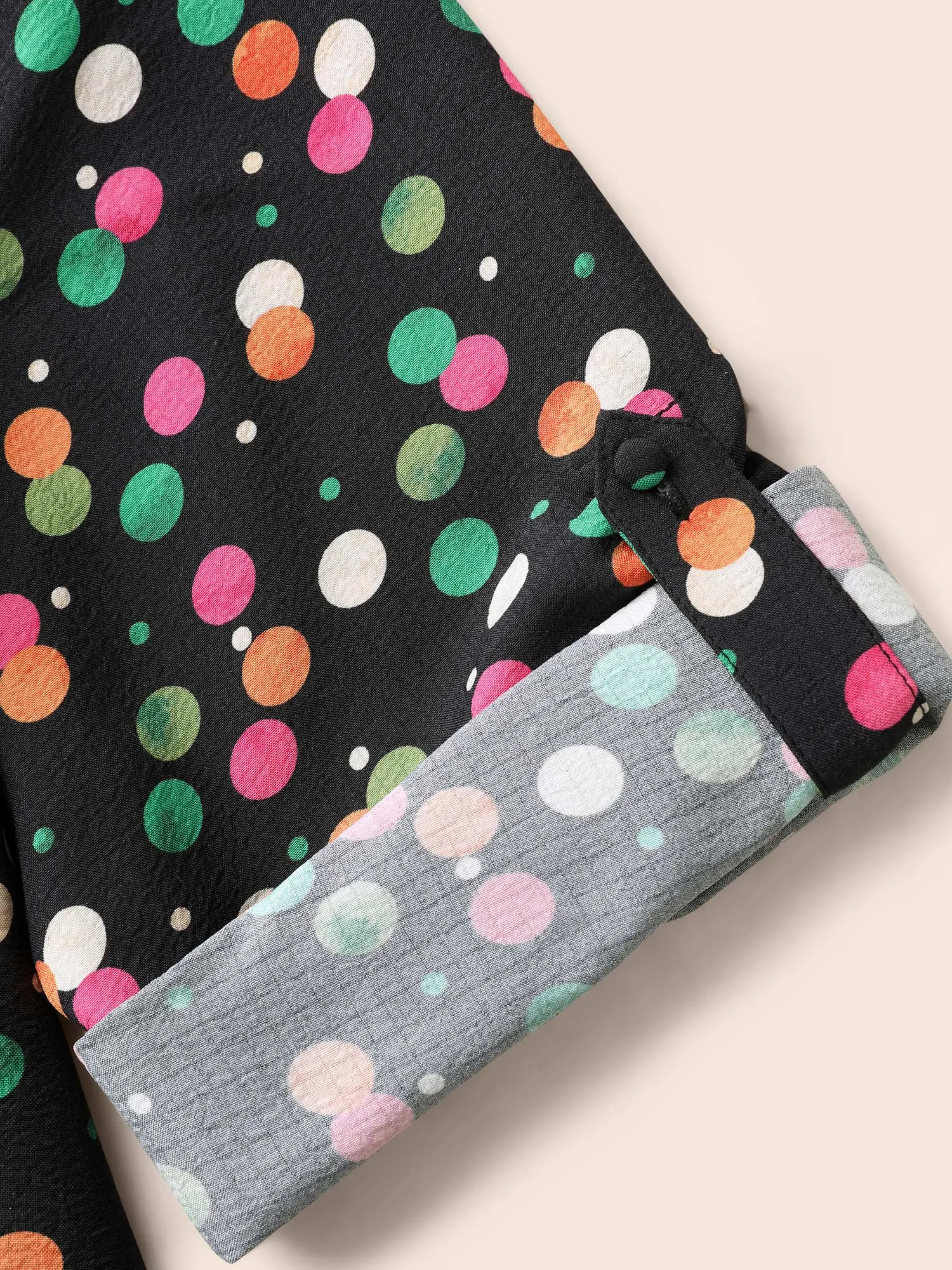 Color Polka Dot Patch Pocket Blouse sold by Bloomchic product image thumbnail 5