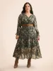 Floral Shirred Ruffles See Through Dress sold by Bloomchic