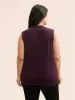 Solid Cowl Neck Pleated Tank Top sold by Bloomchic