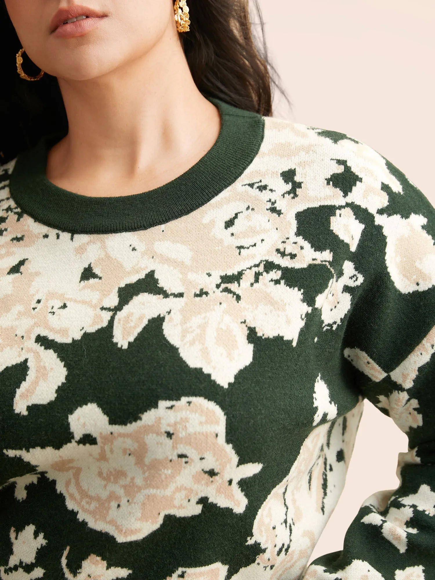 Supersoft Essentials Silhouette Floral Print Pullover sold by Bloomchic product image thumbnail 5