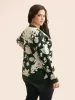 Supersoft Essentials Silhouette Floral Print Pullover sold by Bloomchic