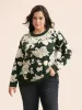 Supersoft Essentials Silhouette Floral Print Pullover sold by Bloomchic
