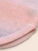 Ombre Round Neck Curved Hem Pullover sold by Bloomchic
