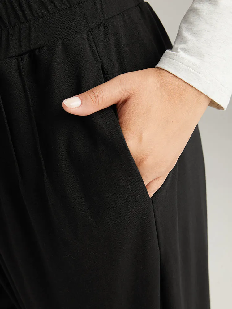 Solid Shirred Pocket Harem Sweatpants sold by Bloomchic product image thumbnail 5