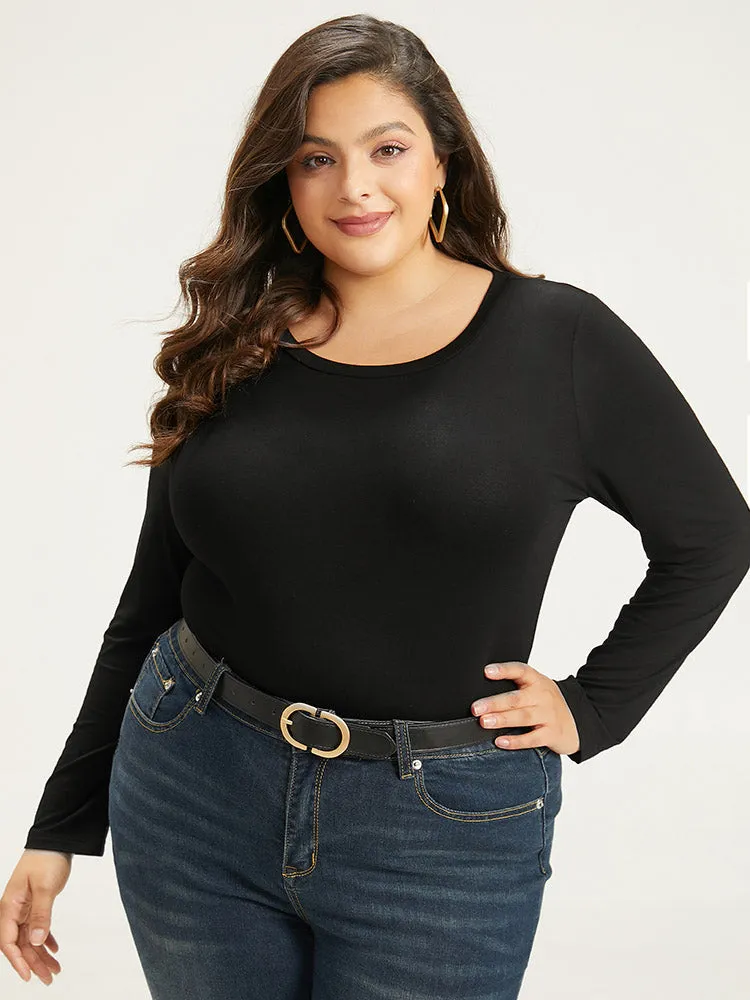 Cotton Supersoft Essentials Basic Solid T-shirt sold by Bloomchic