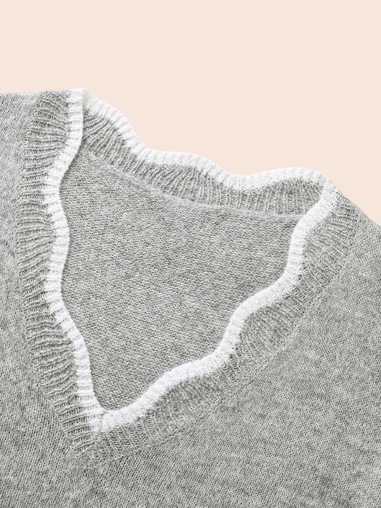 Floral Scalloped Trim Split Hem Pullover sold by Bloomchic product image thumbnail 5