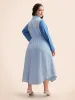 Striped Patchwork Contrast Tab Sleeve Dress sold by Bloomchic