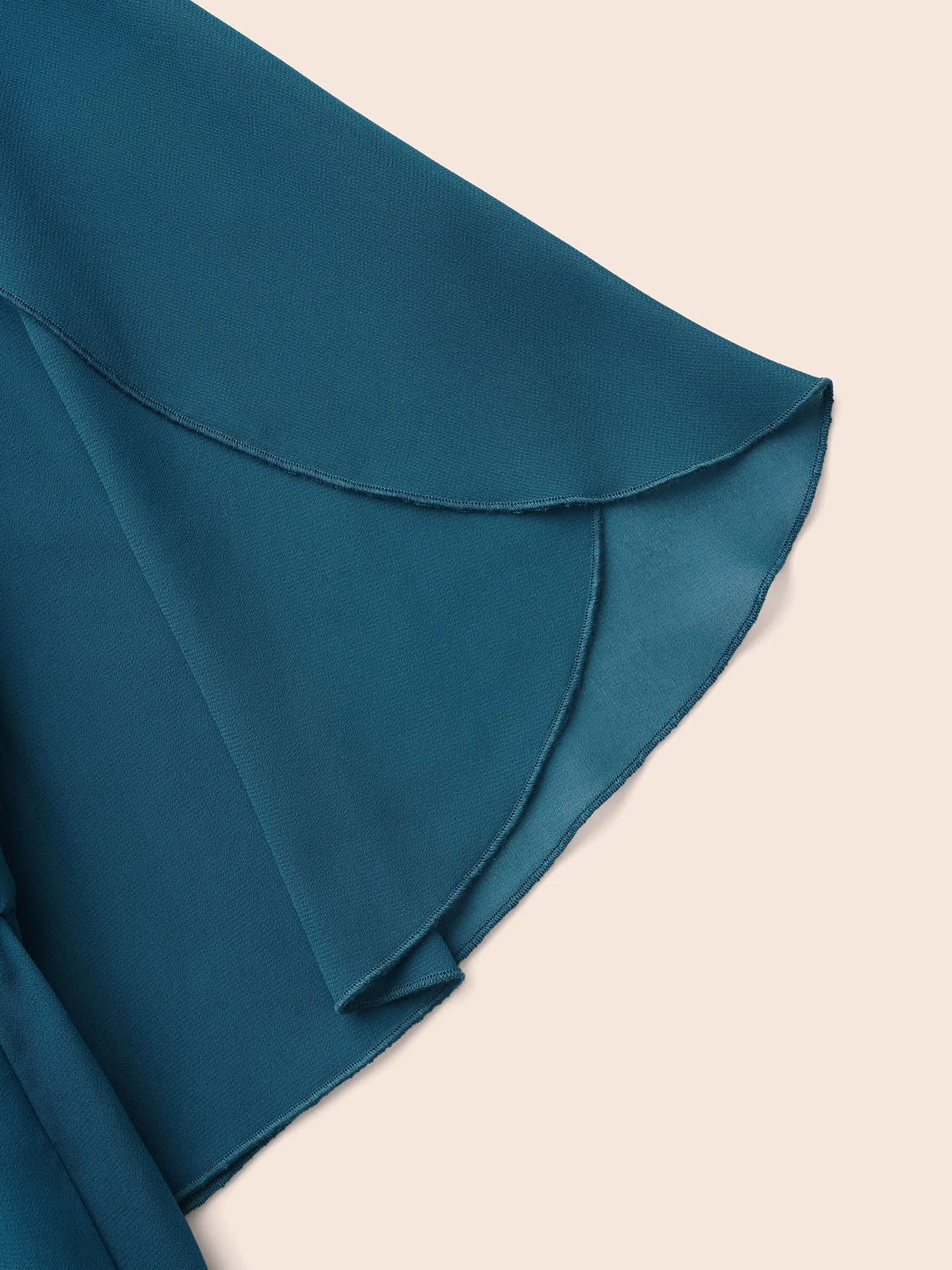 Chiffon Petal Sleeve Midi Dress sold by Bloomchic product image thumbnail 5