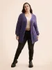 Heather Patched Pocket Drop Shoulder Cardigan sold by Bloomchic