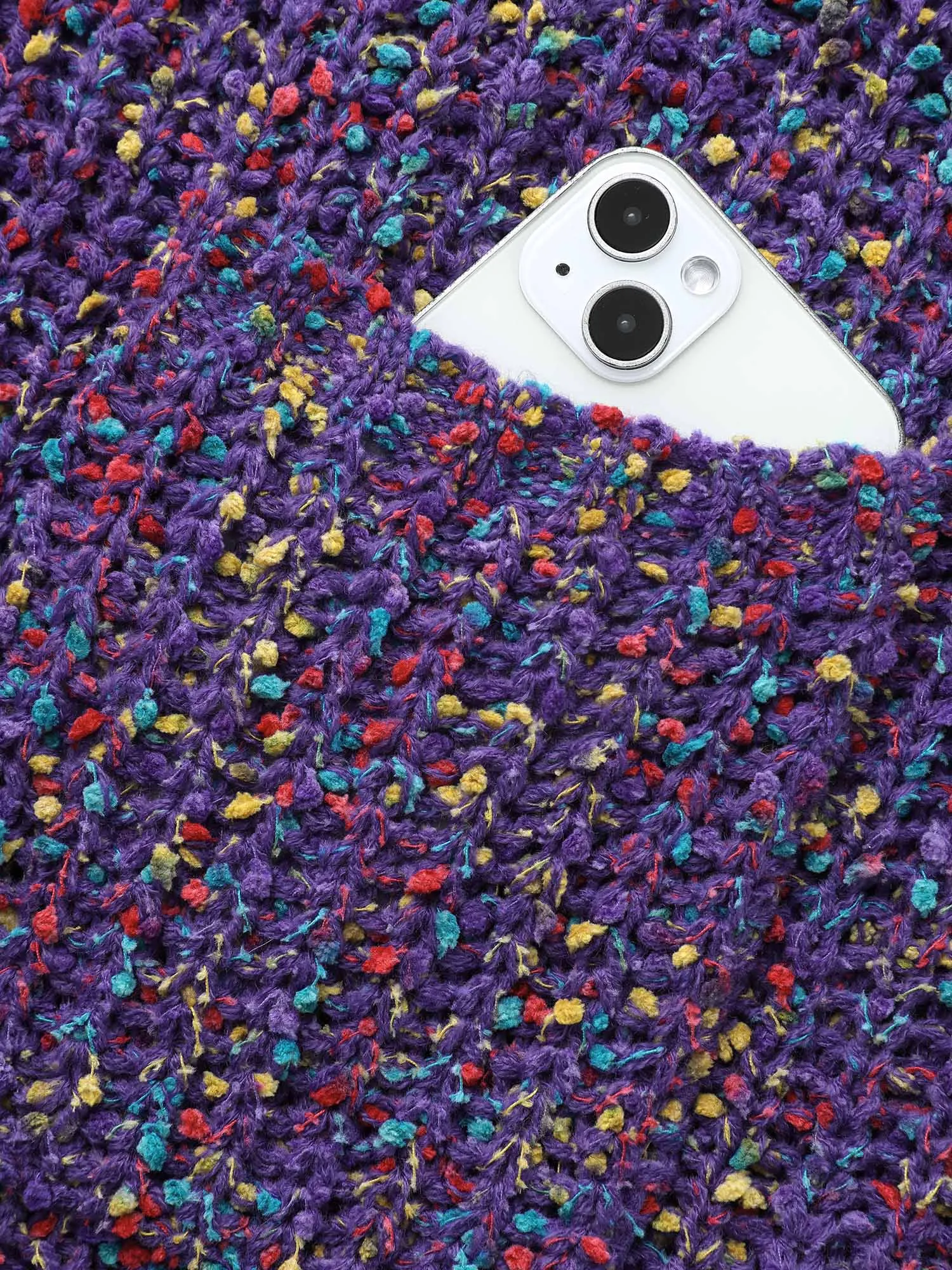 Heather Patched Pocket Drop Shoulder Cardigan sold by Bloomchic product image thumbnail 5