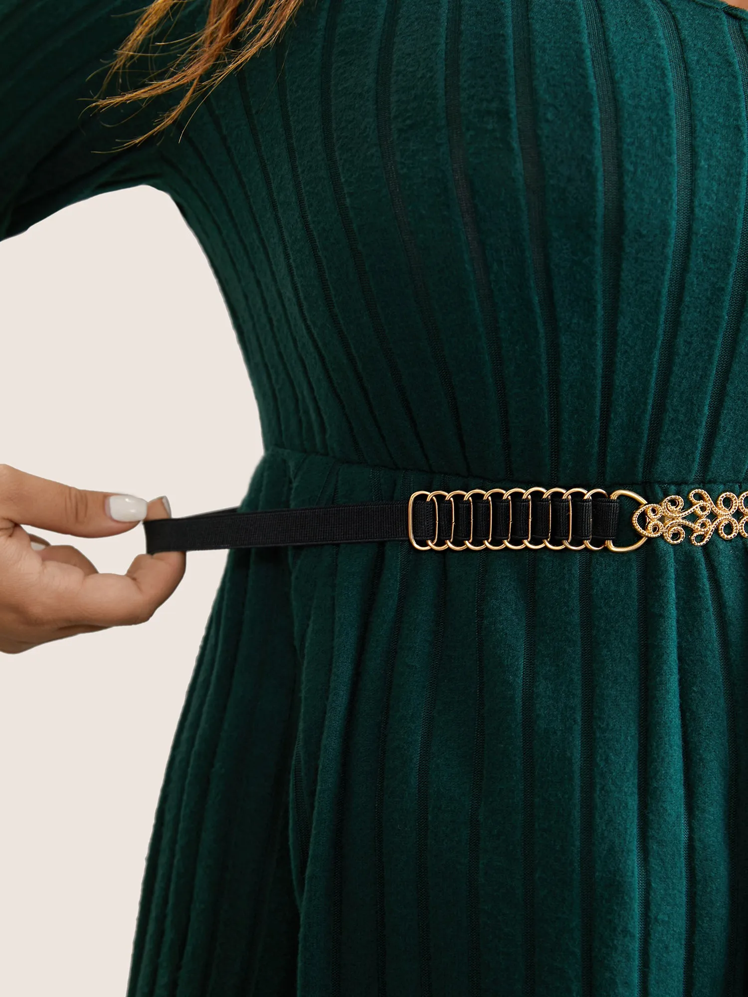 Metal Detail Elastic Skinny Belt sold by Bloomchic product image thumbnail 4