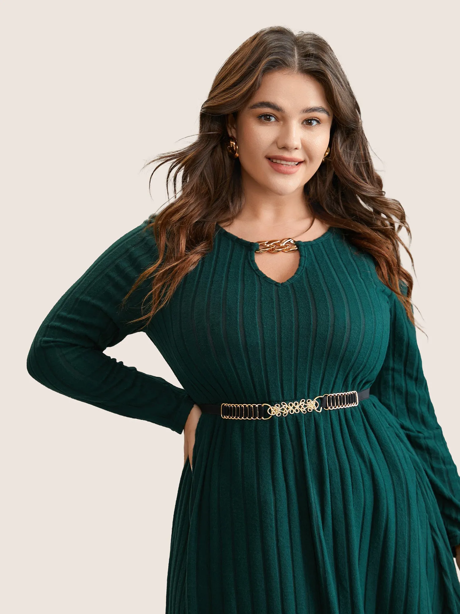 Metal Detail Elastic Skinny Belt sold by Bloomchic product image thumbnail 2