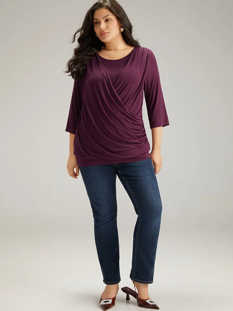 Supersoft Essentials Plain Crossover T-shirt sold by Bloomchic product image thumbnail 4