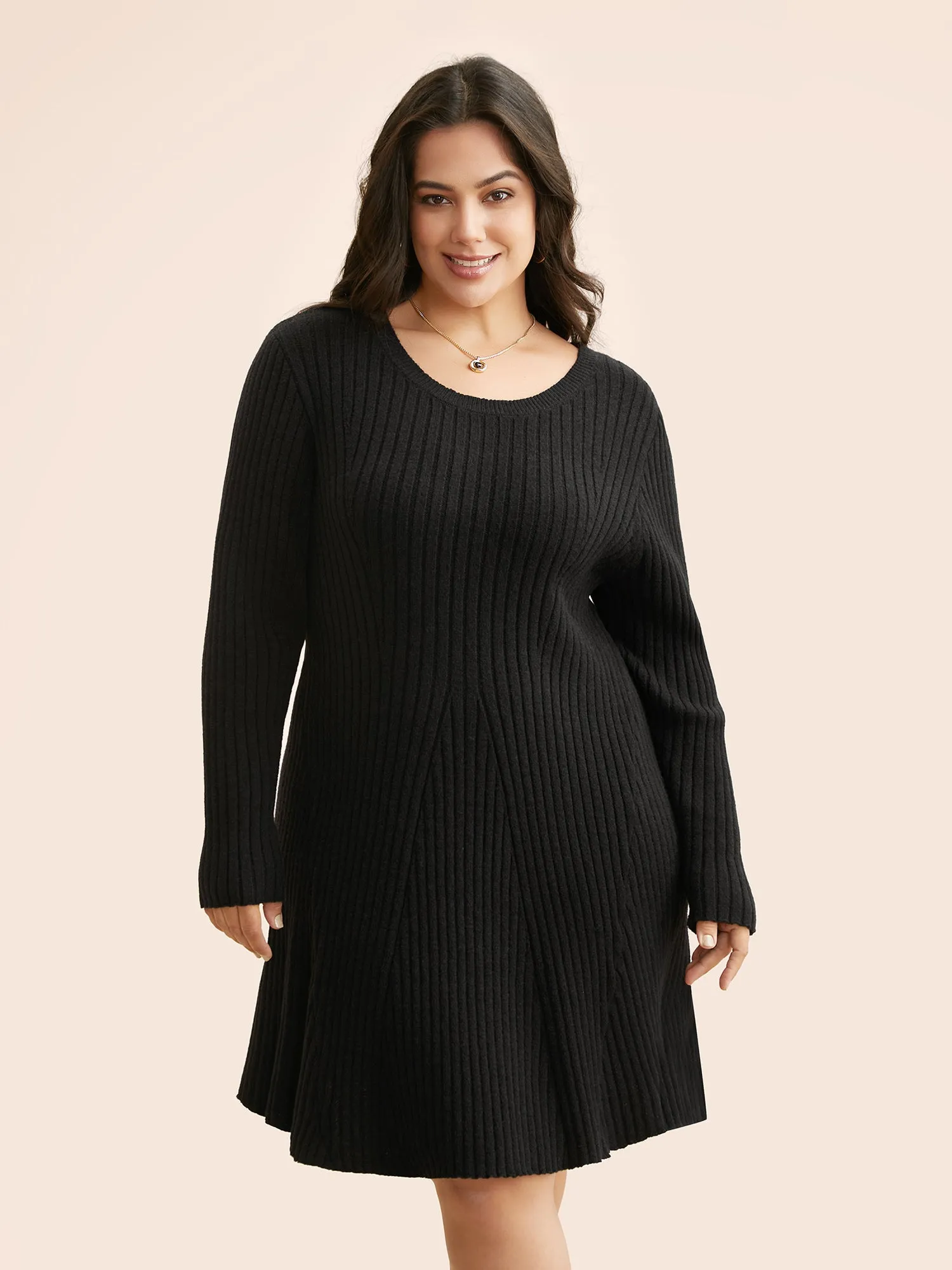 Supersoft Essentials Pit Strip Wool Sweater Dress sold by Bloomchic