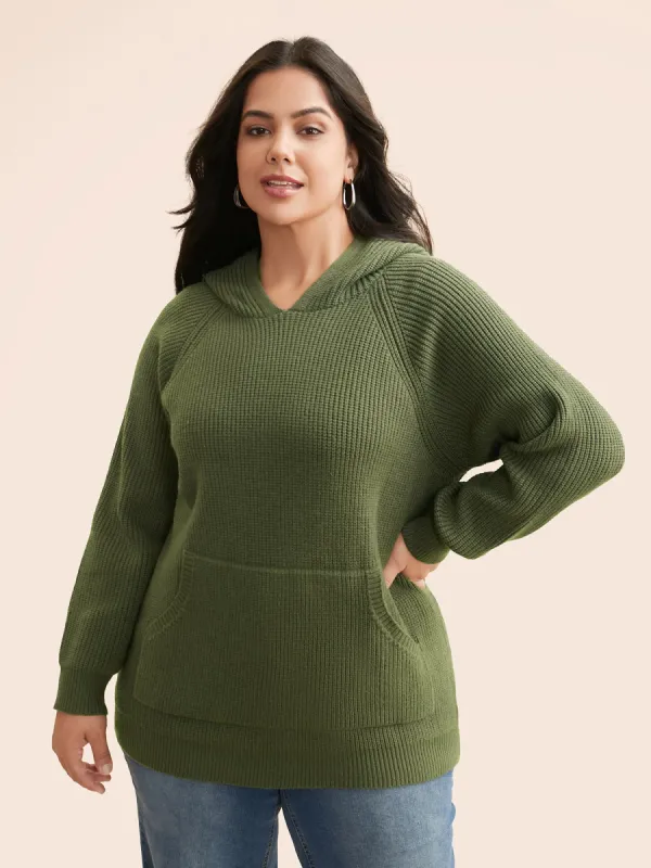 Supersoft Essentials Plain Textured Hooded Pullover sold by Bloomchic