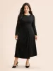 Round Neck Pleated Slim Fit Knit Dress sold by Bloomchic