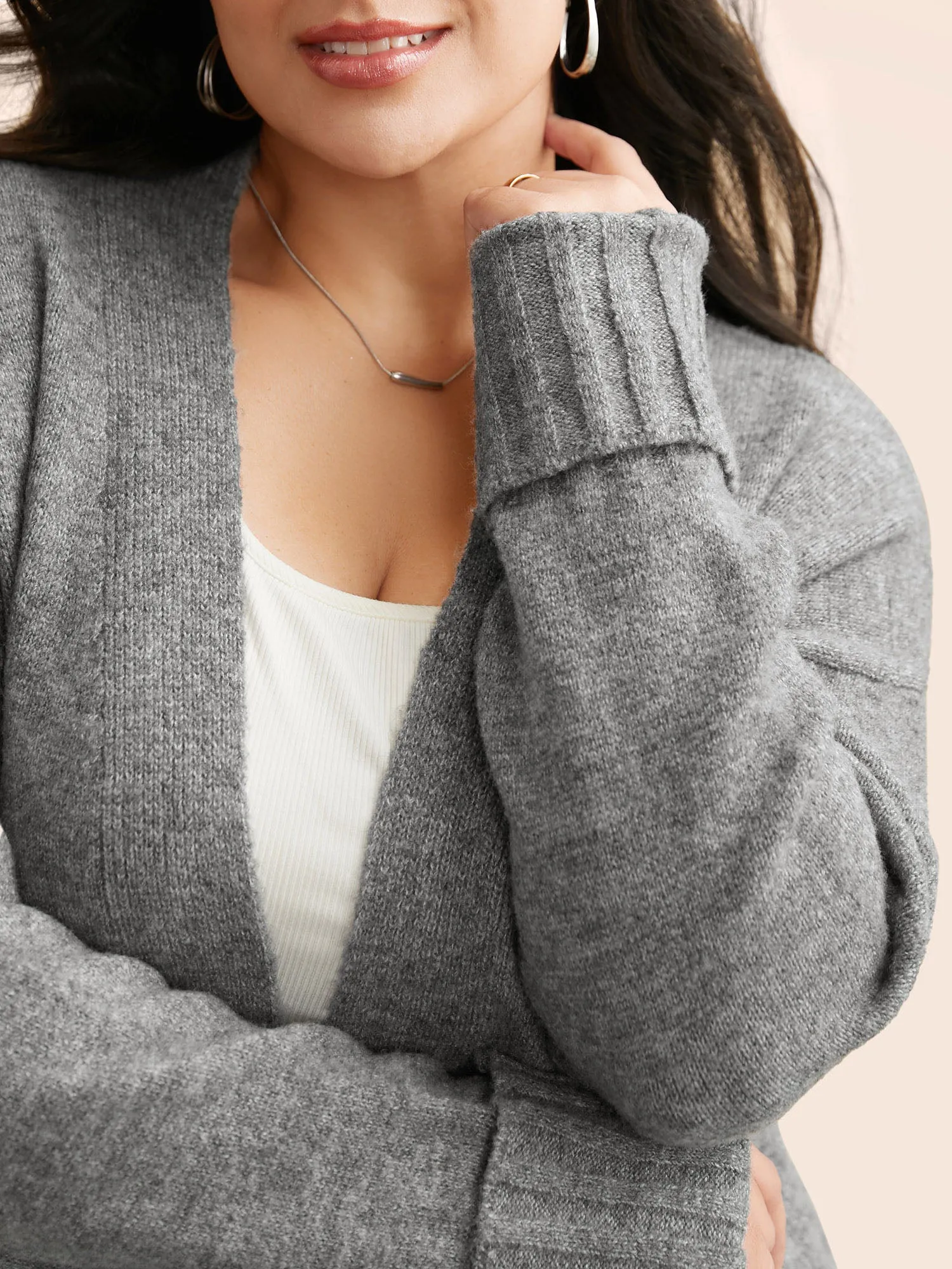 Airy Cozy Long Open Cardigan sold by Bloomchic product image thumbnail 5