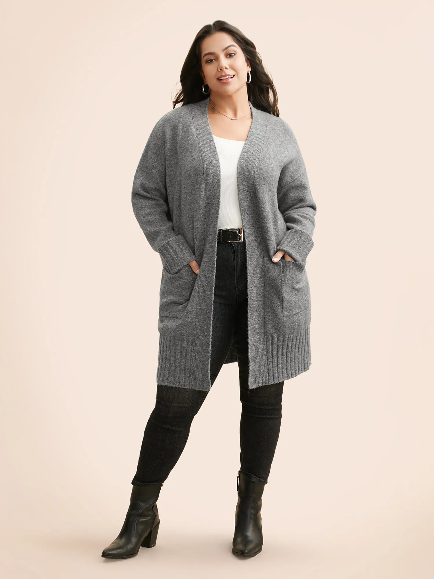 Airy Cozy Long Open Cardigan sold by Bloomchic product image thumbnail 4