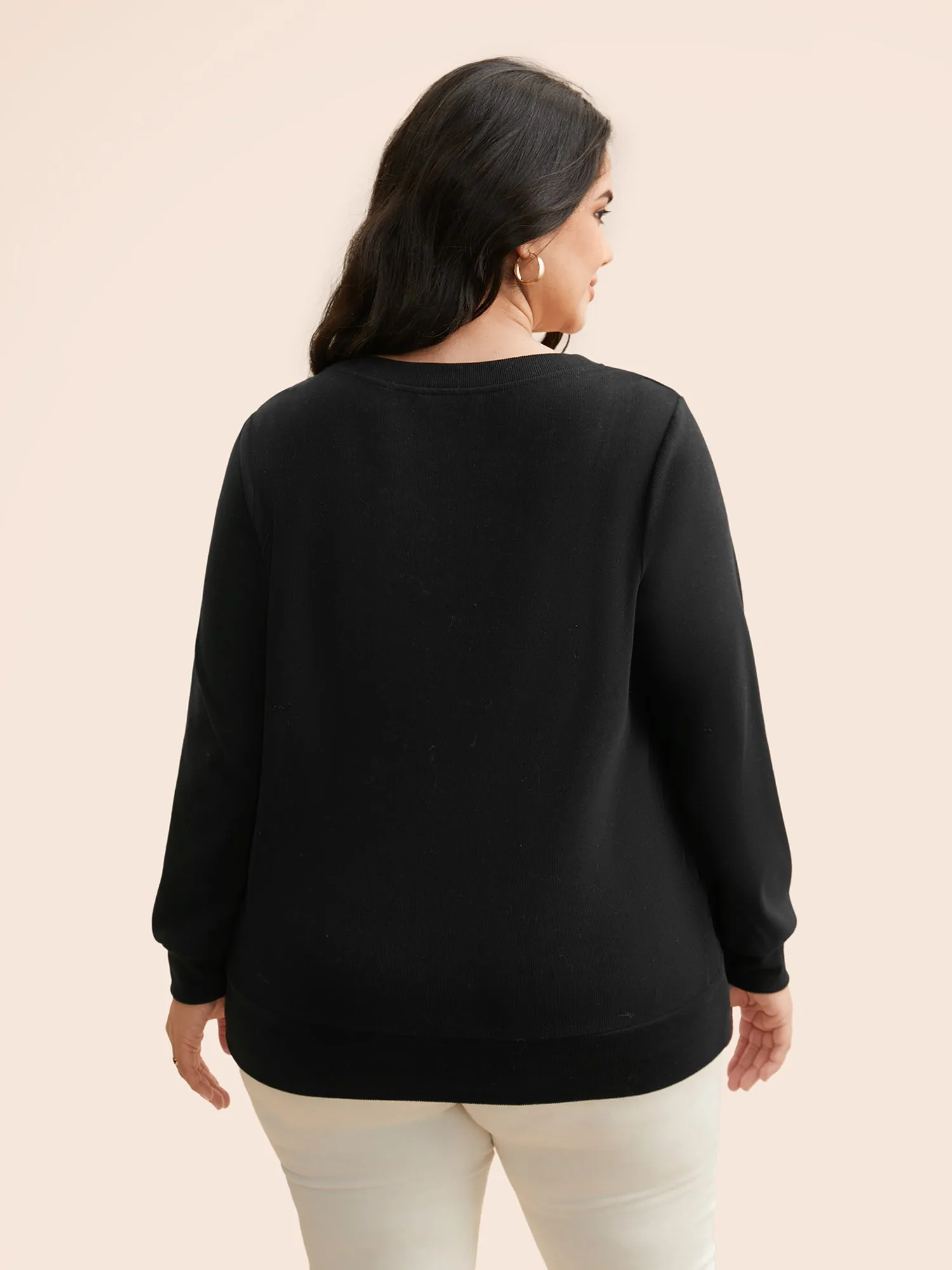 Airy Cozy Wrap Style Sweatshirt sold by Bloomchic product image thumbnail 2