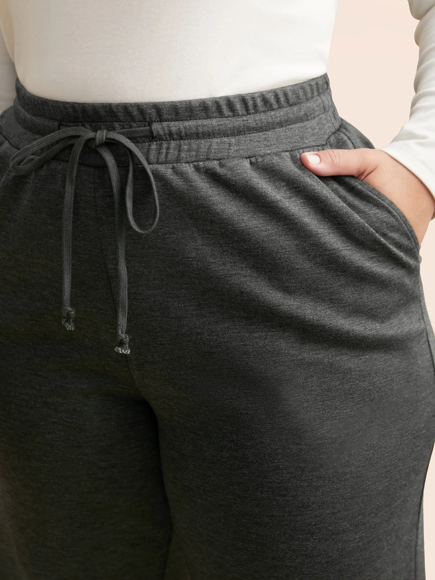 Supersoft Drawstring Straight Leg Pants sold by Bloomchic product image thumbnail 4