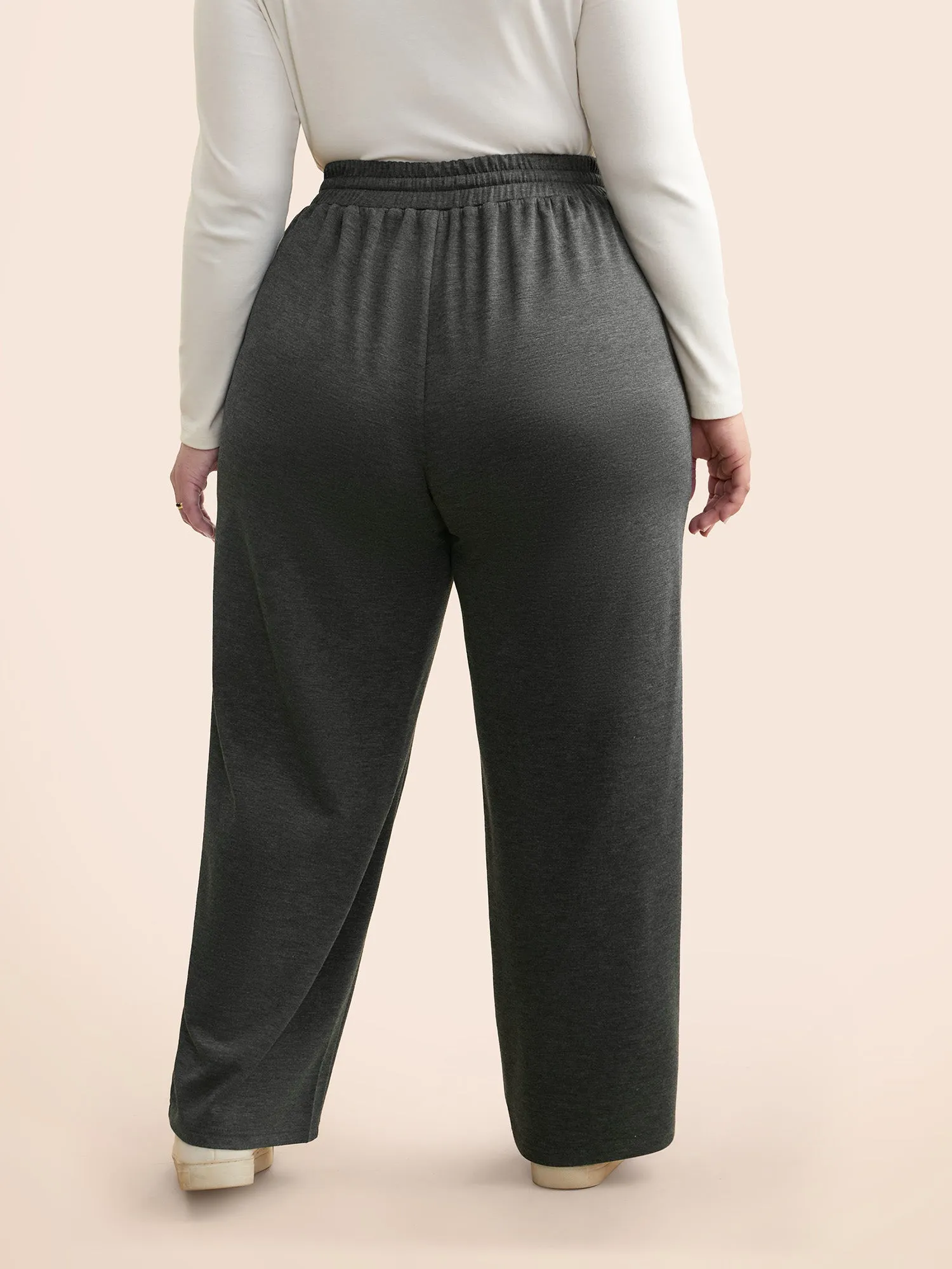 Supersoft Drawstring Straight Leg Pants sold by Bloomchic product image thumbnail 3