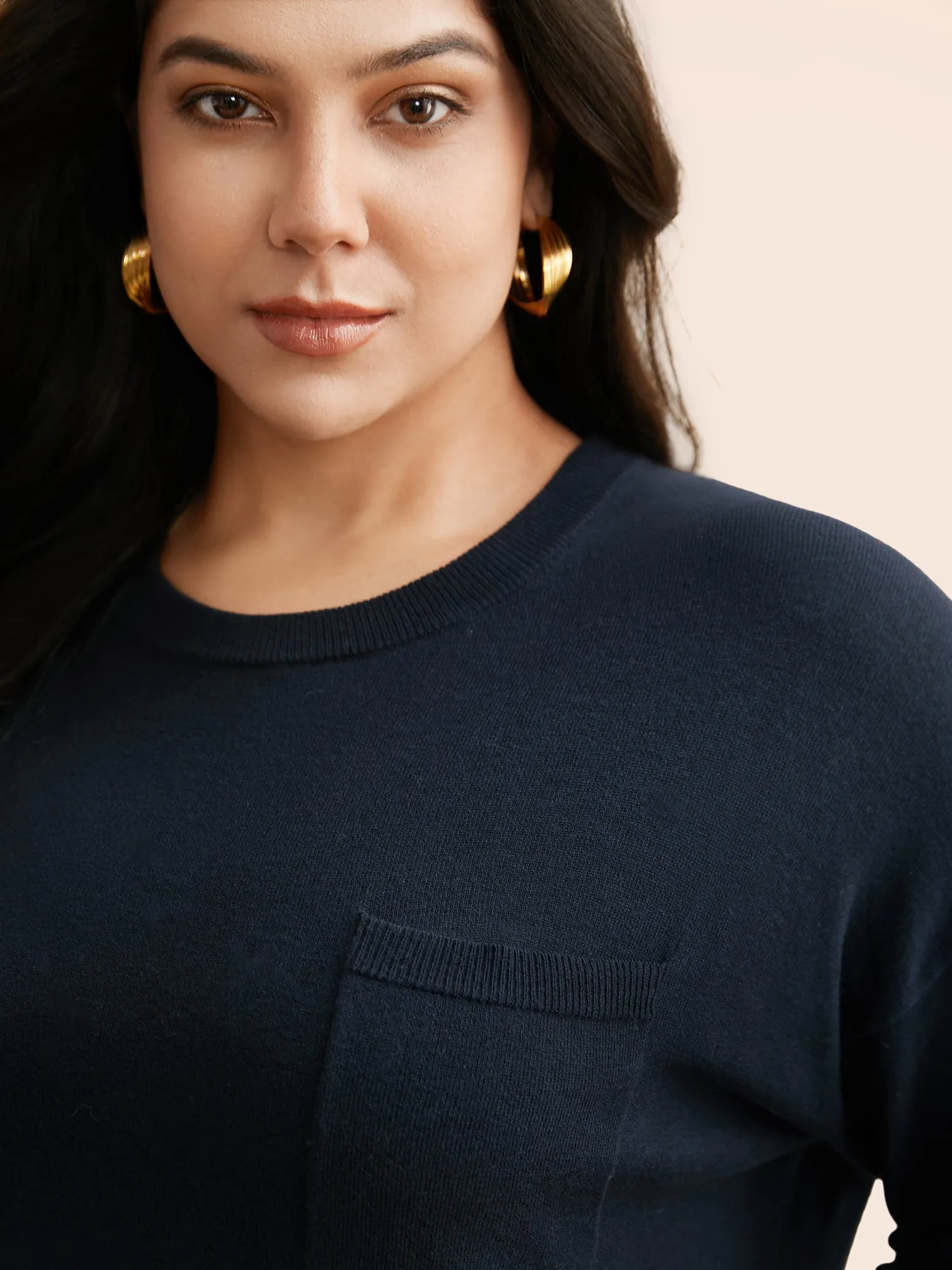 Supersoft Chest Pocket Wool Top sold by Bloomchic product image thumbnail 5