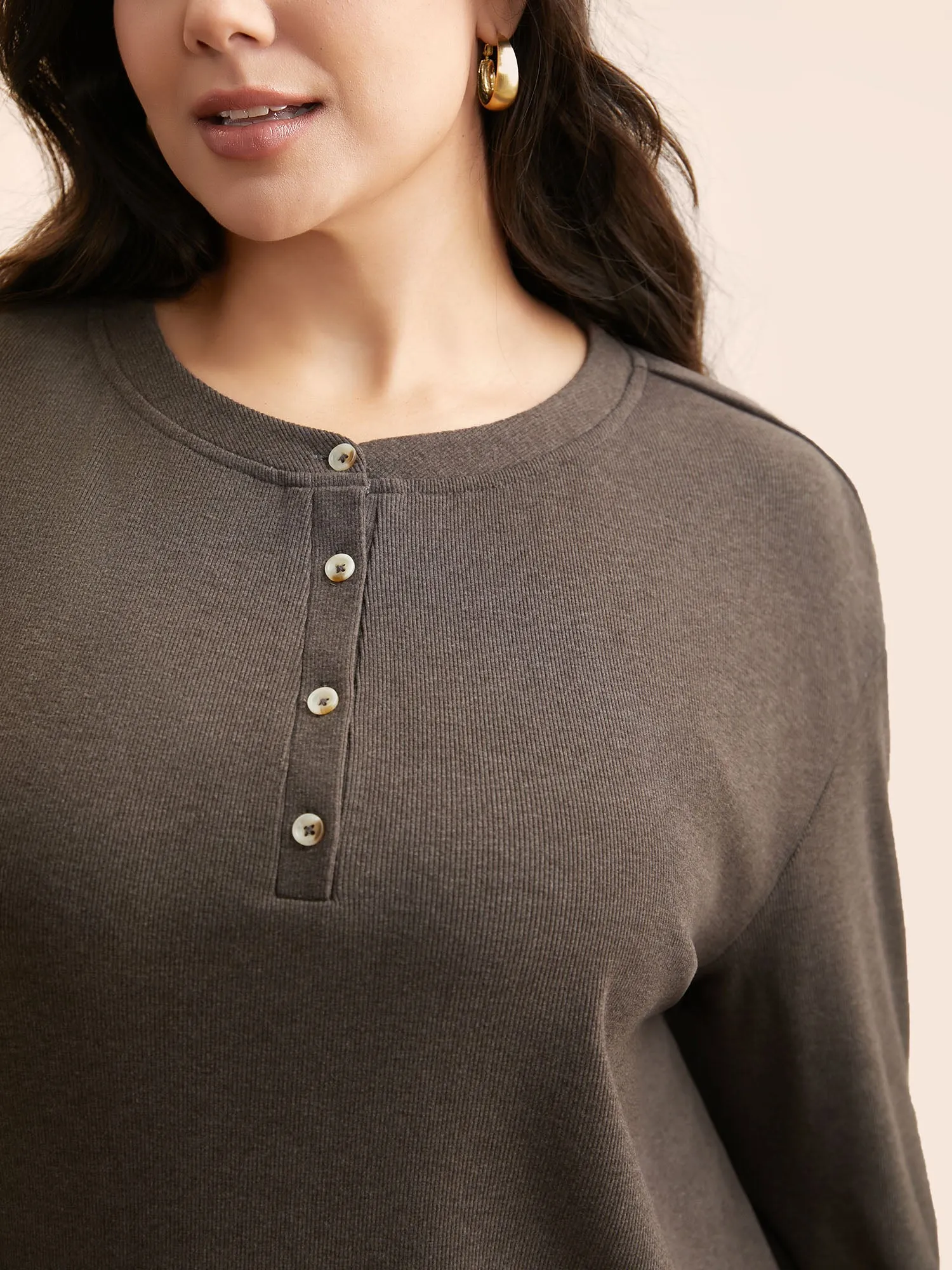 Airy Cozy Drop Shoulder T-shirt sold by Bloomchic product image thumbnail 5