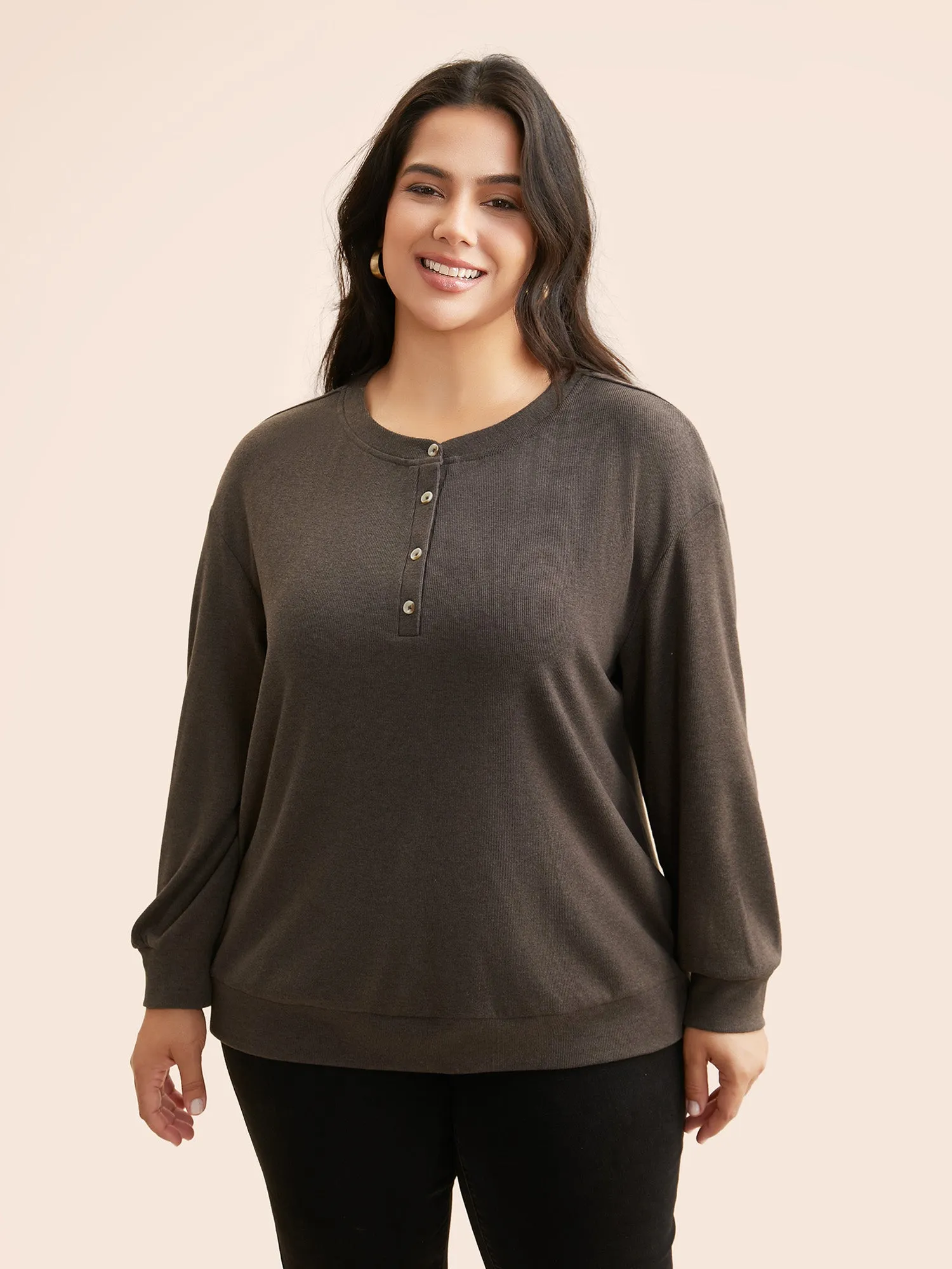 Airy Cozy Drop Shoulder T-shirt sold by Bloomchic