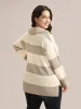Supersoft Essentials Contrast Slit Hem Texture Pullover sold by Bloomchic