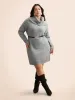 Airy Cozy Cable Knit Wool Sweater Dress sold by Bloomchic