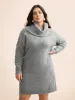 Airy Cozy Cable Knit Wool Sweater Dress sold by Bloomchic