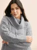 Airy Cozy Cable Knit Wool Sweater Dress sold by Bloomchic