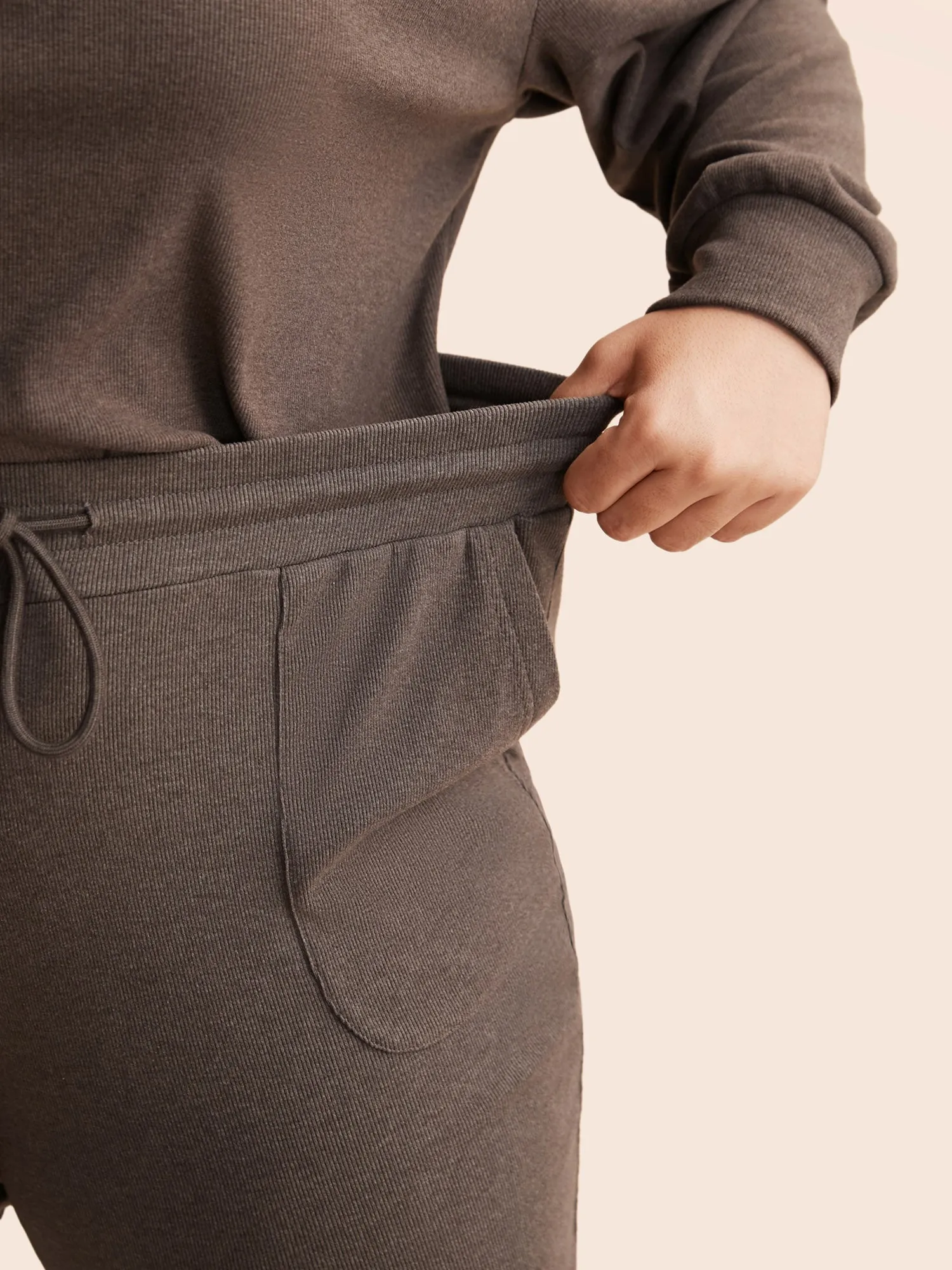 Supersoft Essentials Solid Drawstring Lounge Bottoms sold by Bloomchic product image thumbnail 5