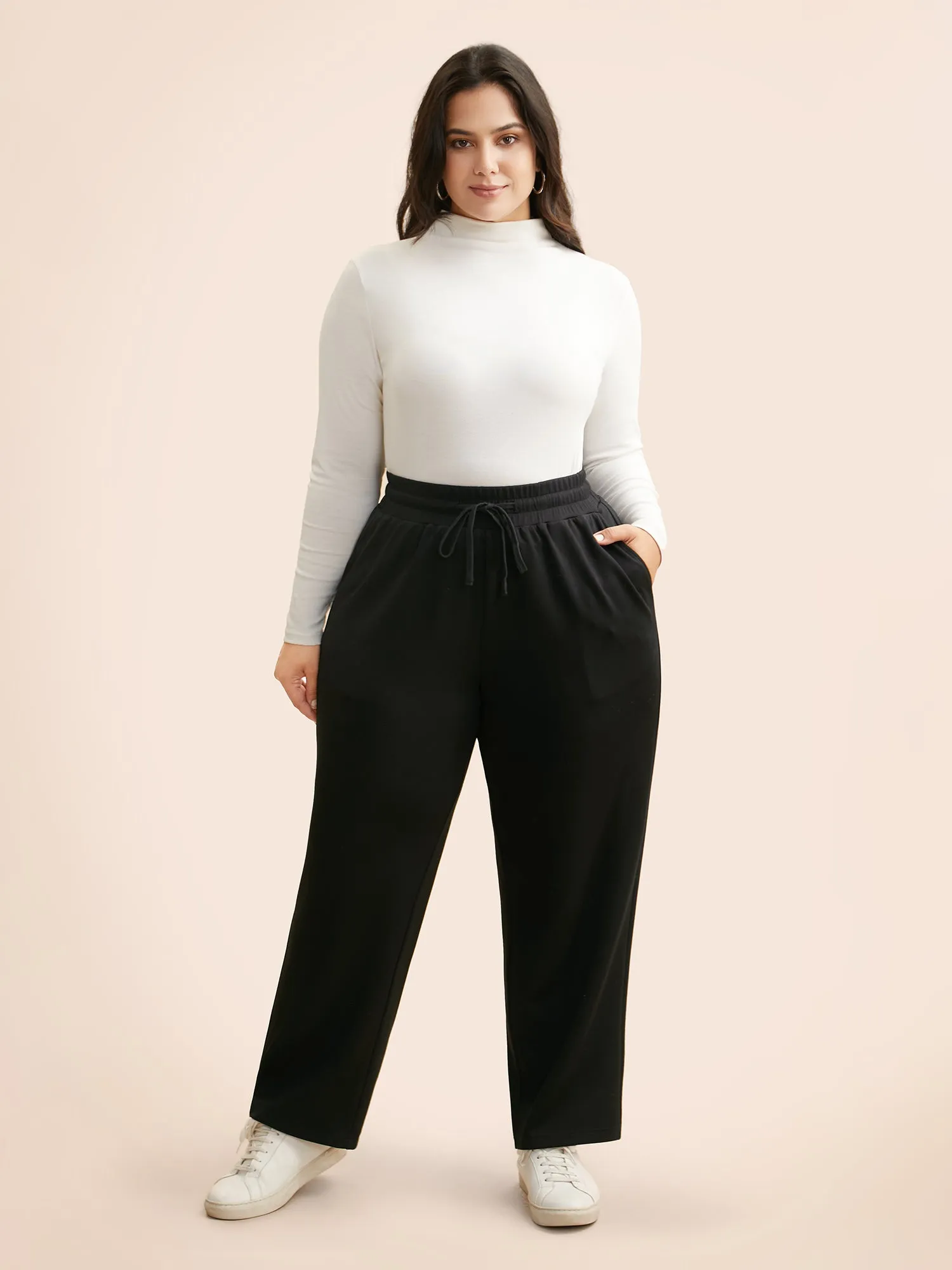 Supersoft Straight-Leg Pants sold by Bloomchic product image thumbnail 2