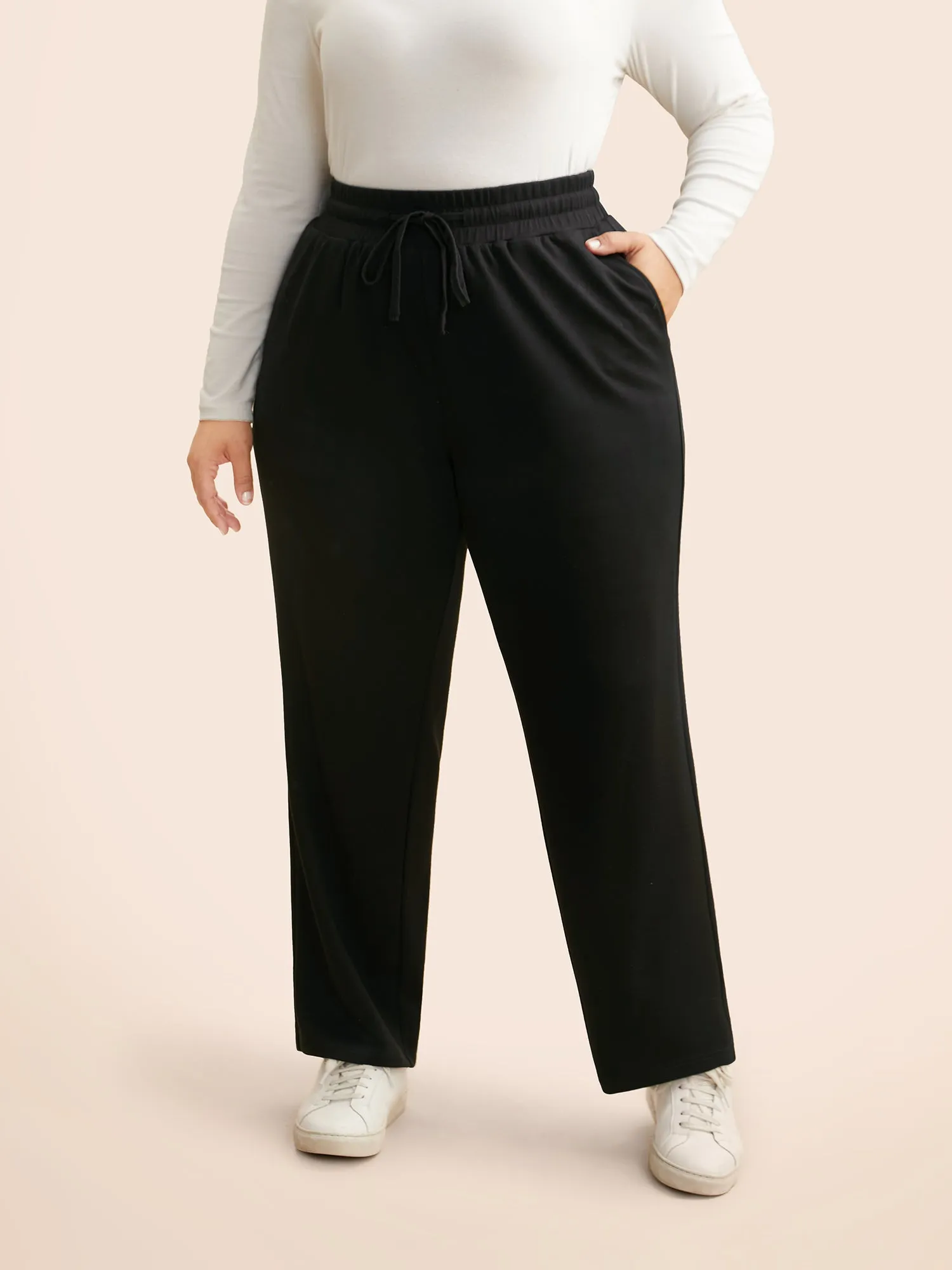 Supersoft Straight-Leg Pants sold by Bloomchic