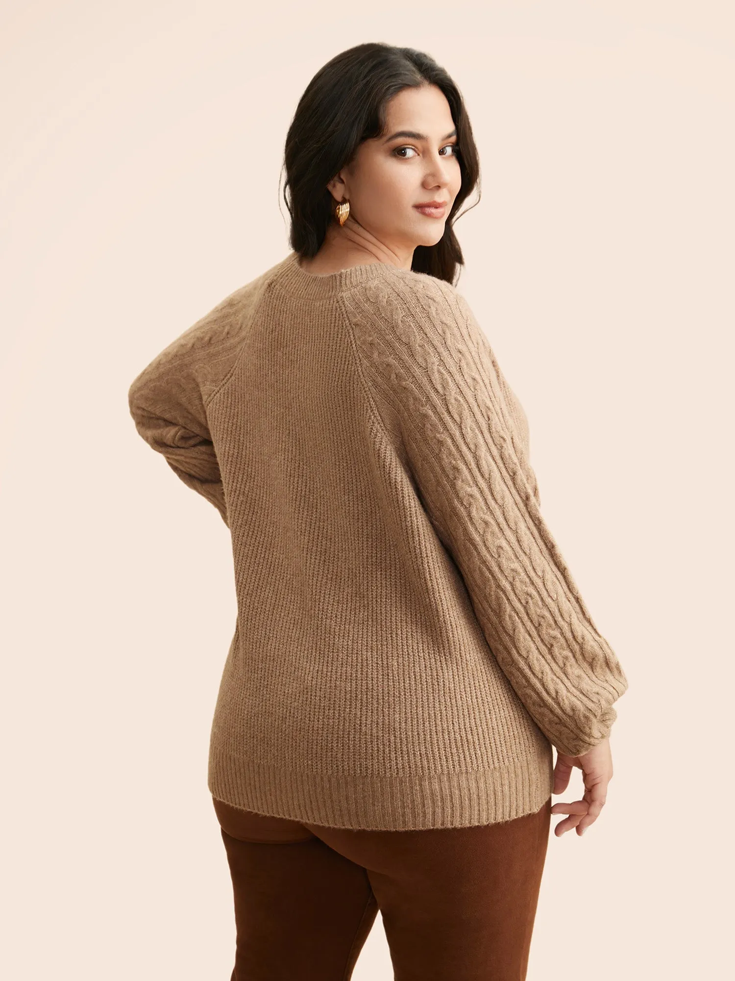 Air Cozy Cable Knit Cardigan sold by Bloomchic product image thumbnail 2