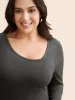 Airy Cozy Asymmetrical Neckline T-shirt sold by Bloomchic