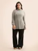 Airy Cozy Full Sleeve Turtleneck T-shirt sold by Bloomchic