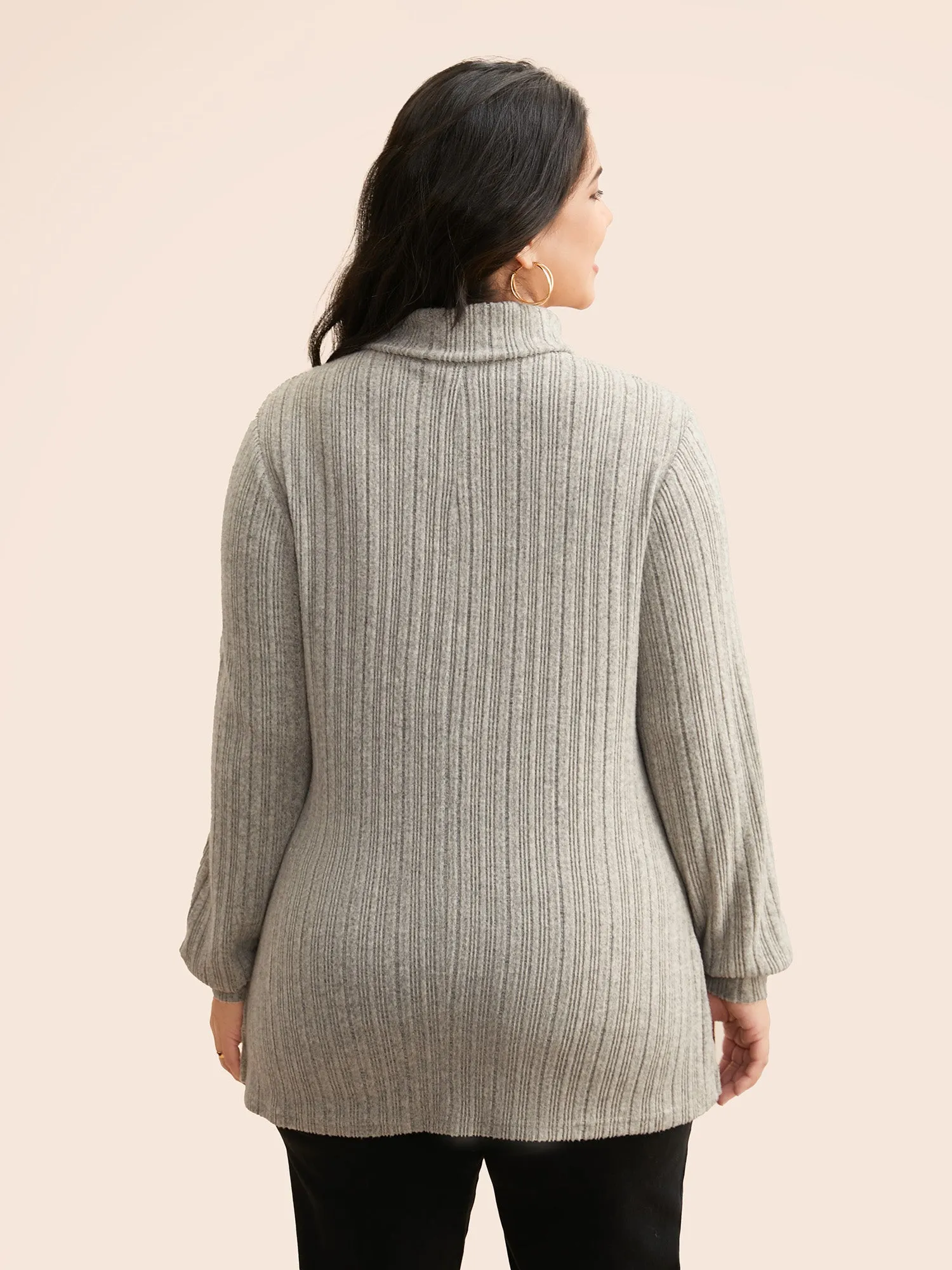 Airy Cozy Full Sleeve Turtleneck T-shirt sold by Bloomchic product image thumbnail 2