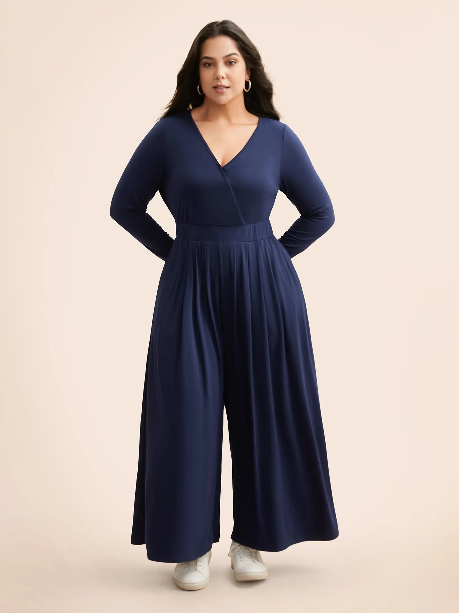 Supersoft Essentials Pleated Jumpsuit sold by Bloomchic product image thumbnail 3