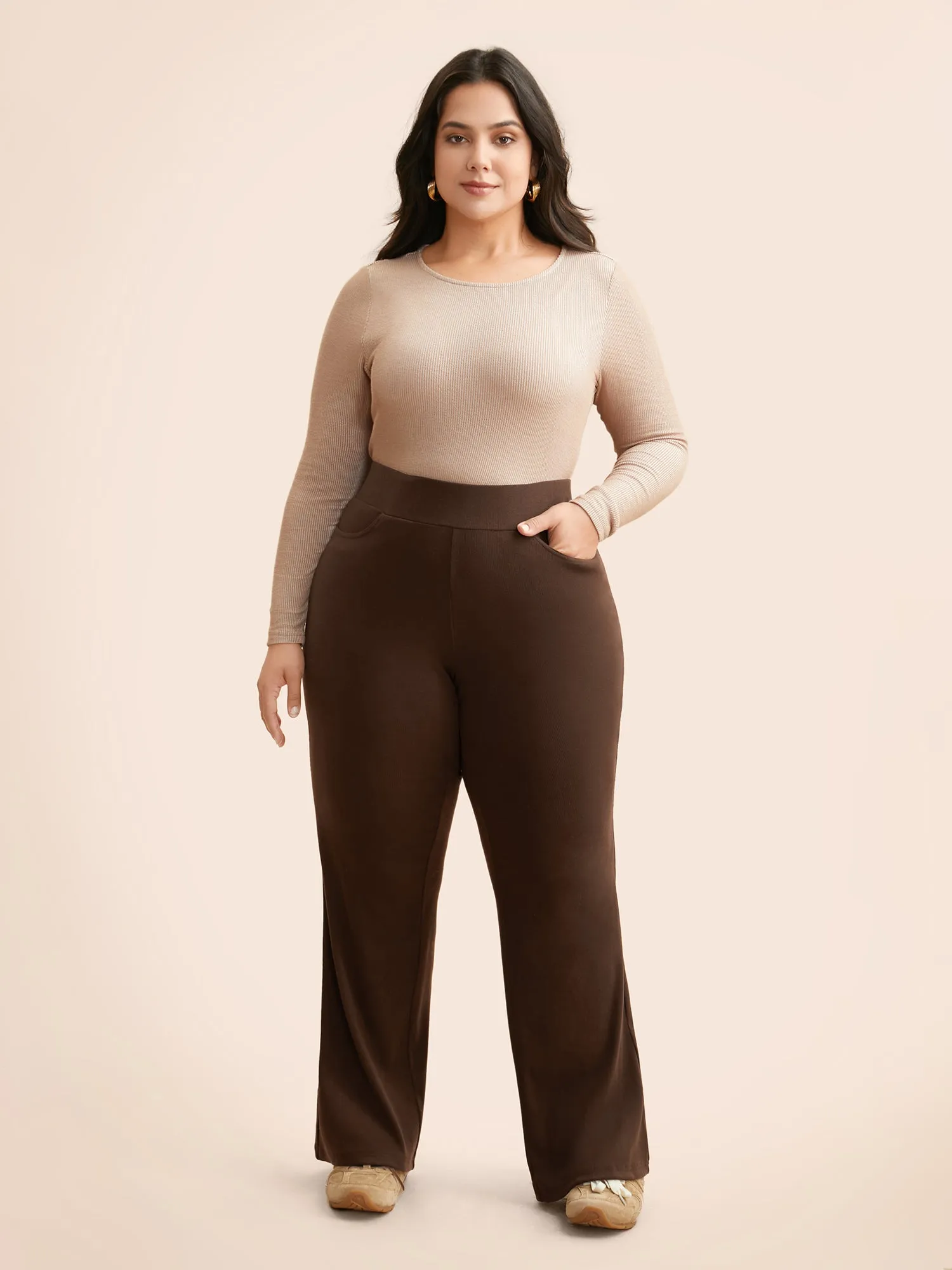 Supersoft Essentials Flared Pants sold by Bloomchic product image thumbnail 3