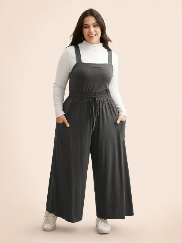Supersoft Essentials Elastic Waist Jumpsuit sold by Bloomchic
