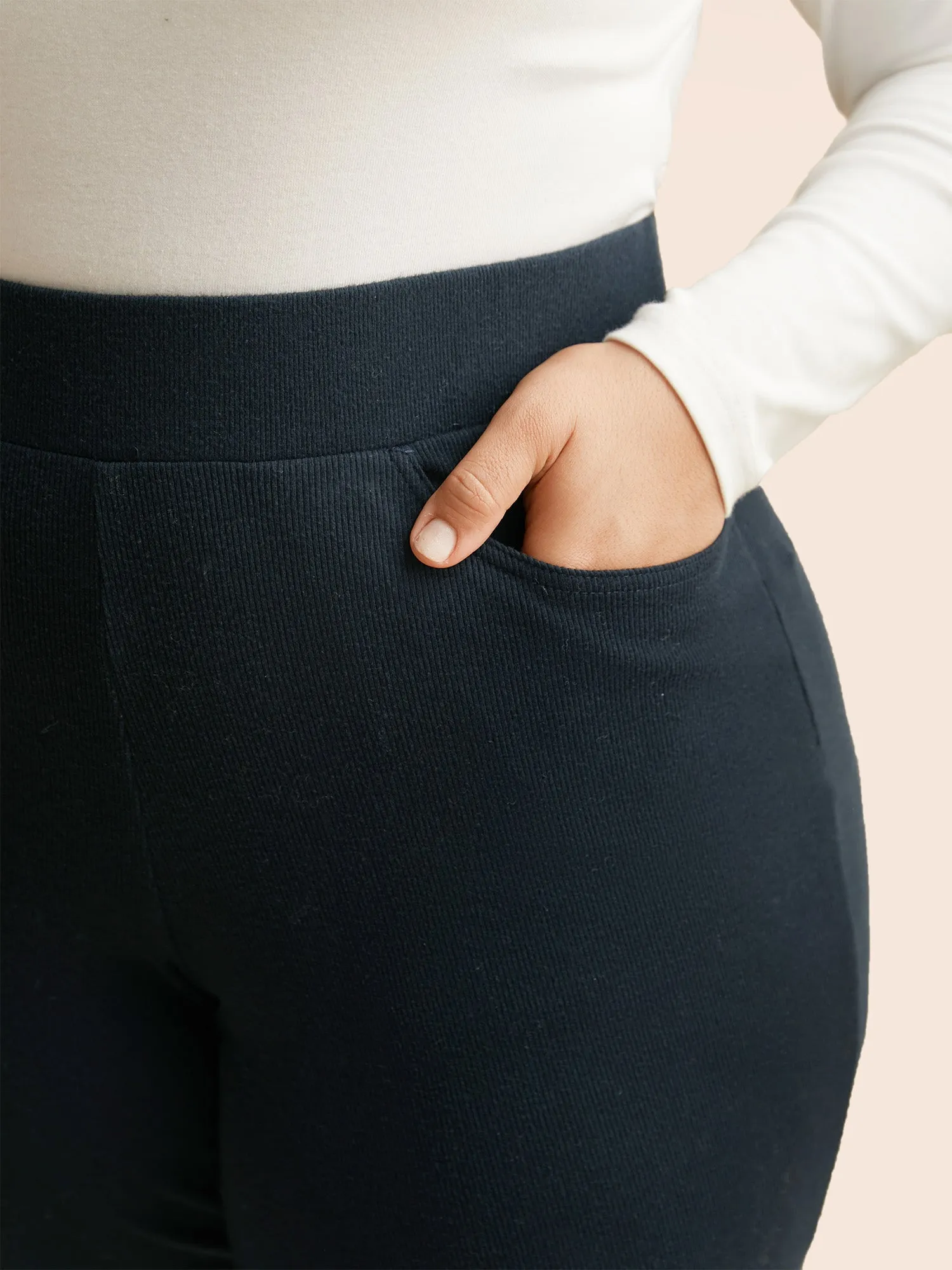 Supersoft Essentials Elastic Waist Flared Leggings sold by Bloomchic product image thumbnail 5