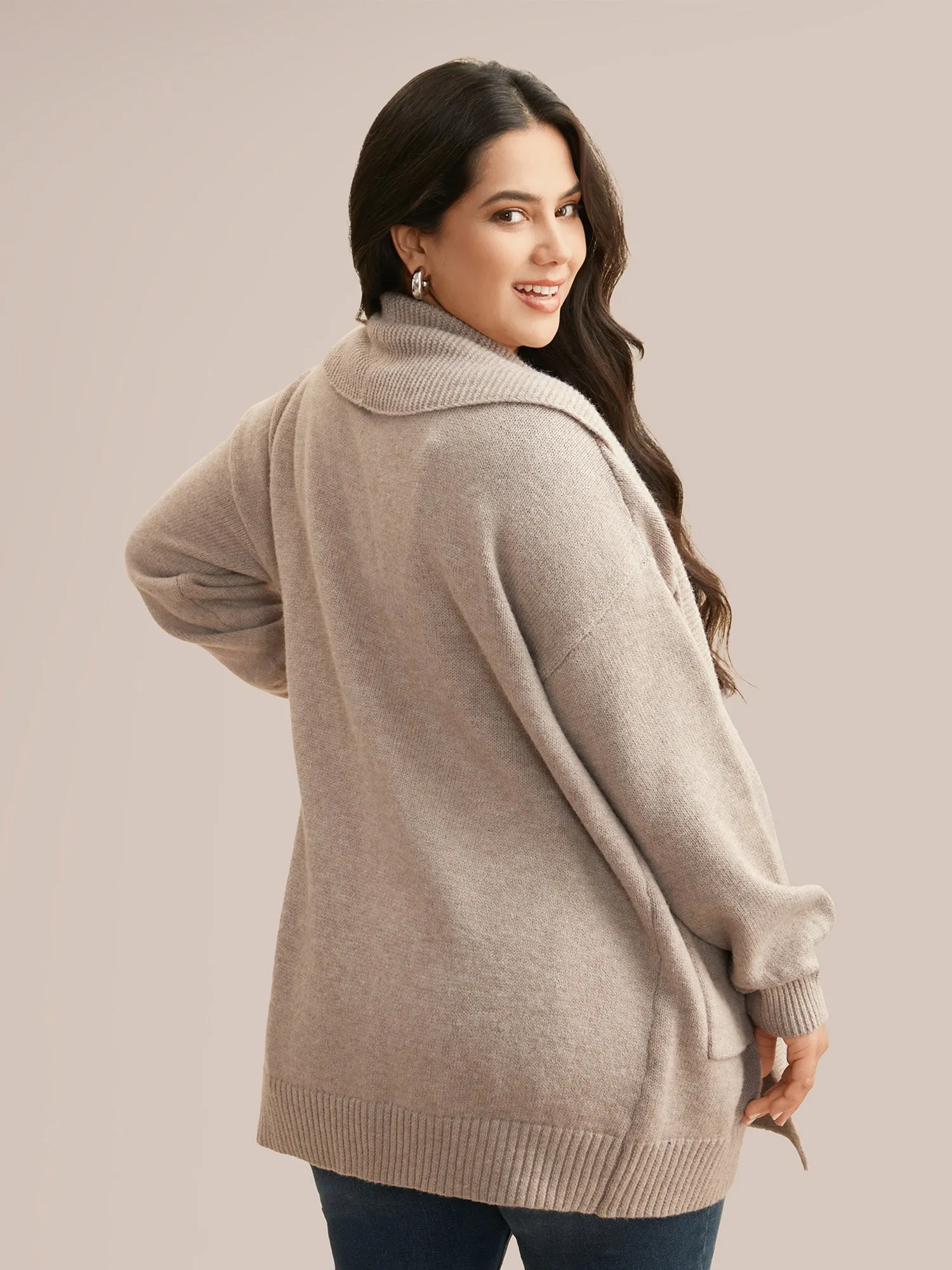 Airy Cozy Shawl Collar Wool Cardigan sold by Bloomchic product image thumbnail 2