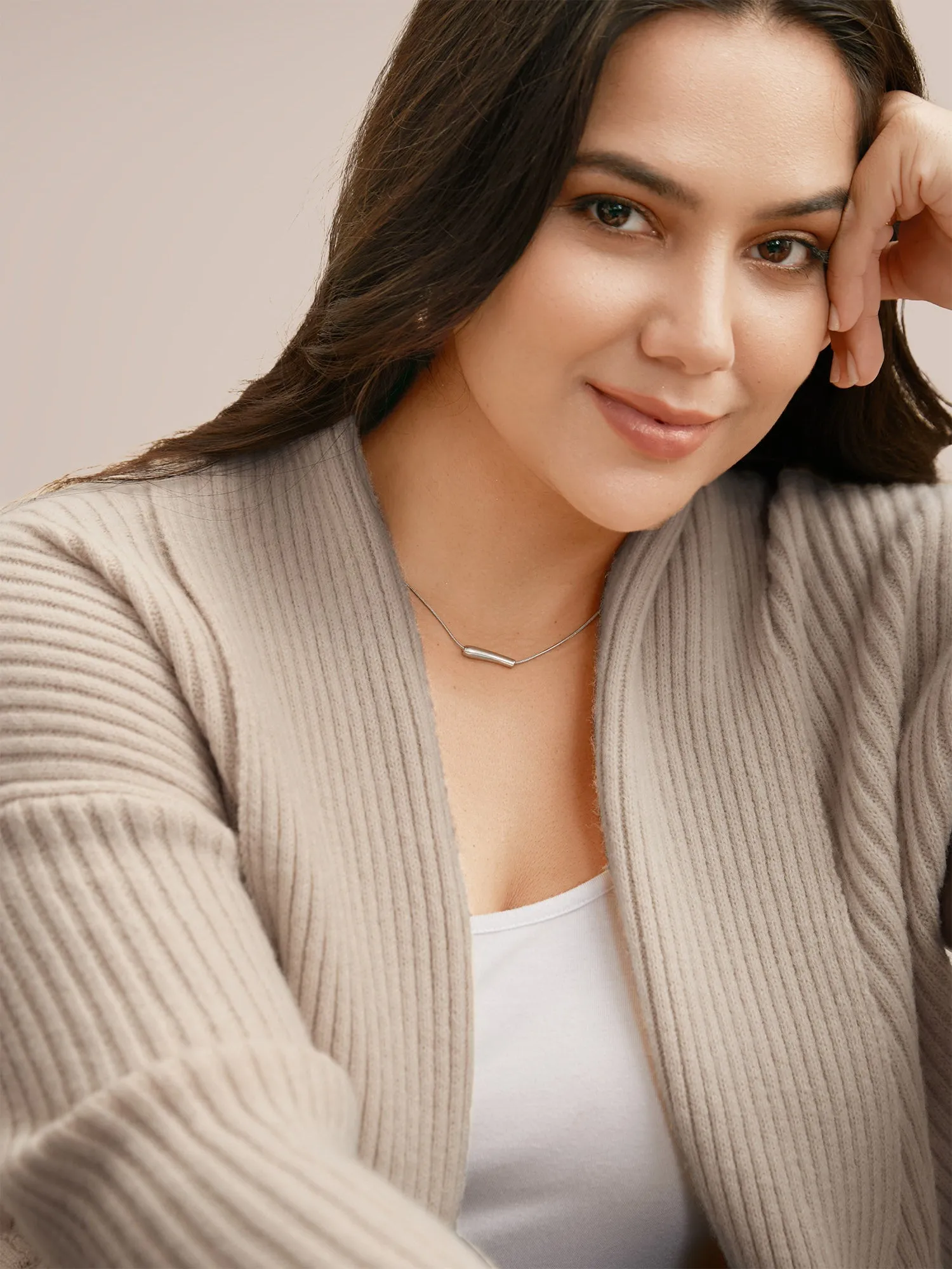 Airy Cozy Shawl Collar Wool Cardigan sold by Bloomchic product image thumbnail 4