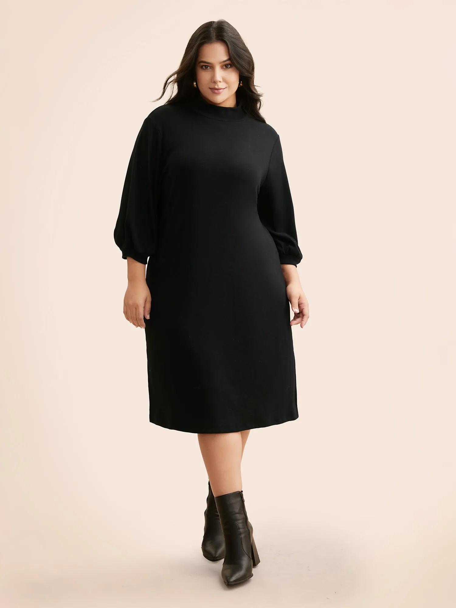 Supersoft Essentials Side Slits Midi Dress sold by Bloomchic product image thumbnail 3