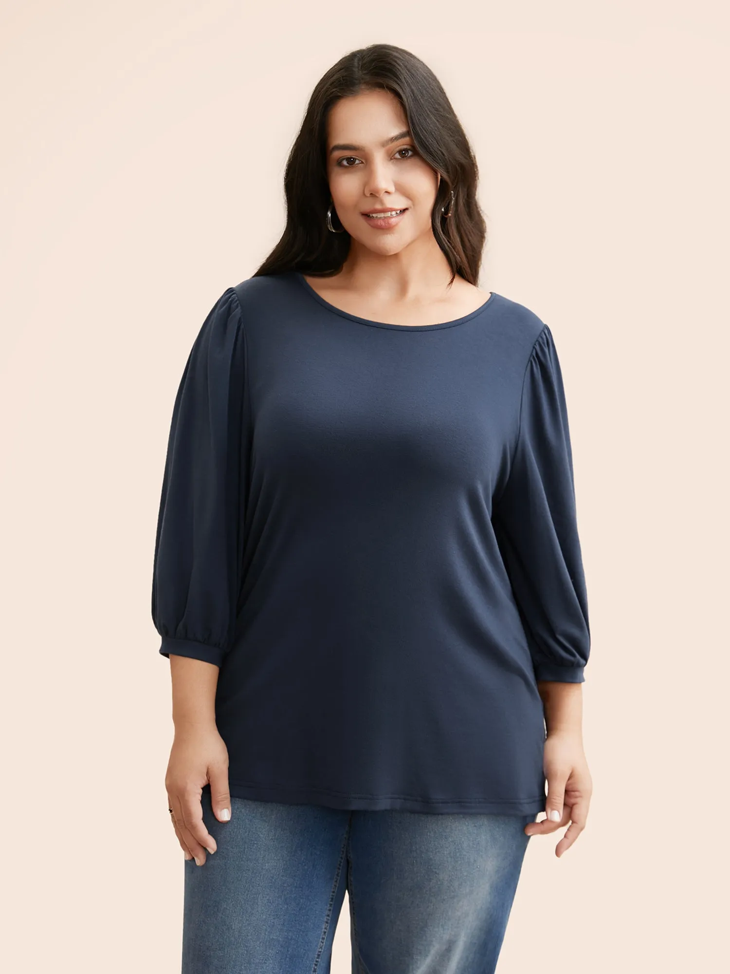 Supersoft Essentials Lantern Sleeves T-shirt sold by Bloomchic product image thumbnail 4