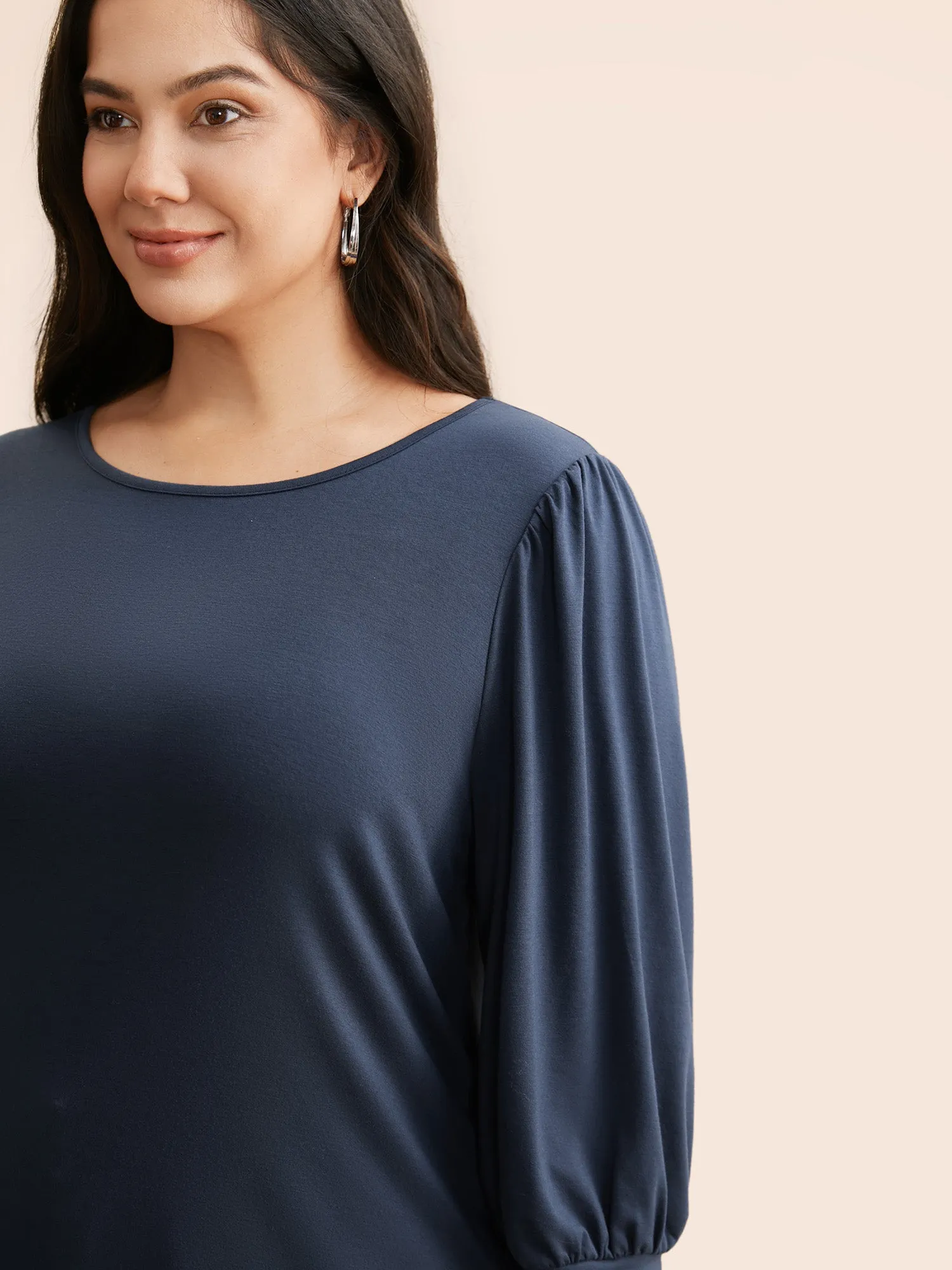 Supersoft Essentials Lantern Sleeves T-shirt sold by Bloomchic product image thumbnail 3
