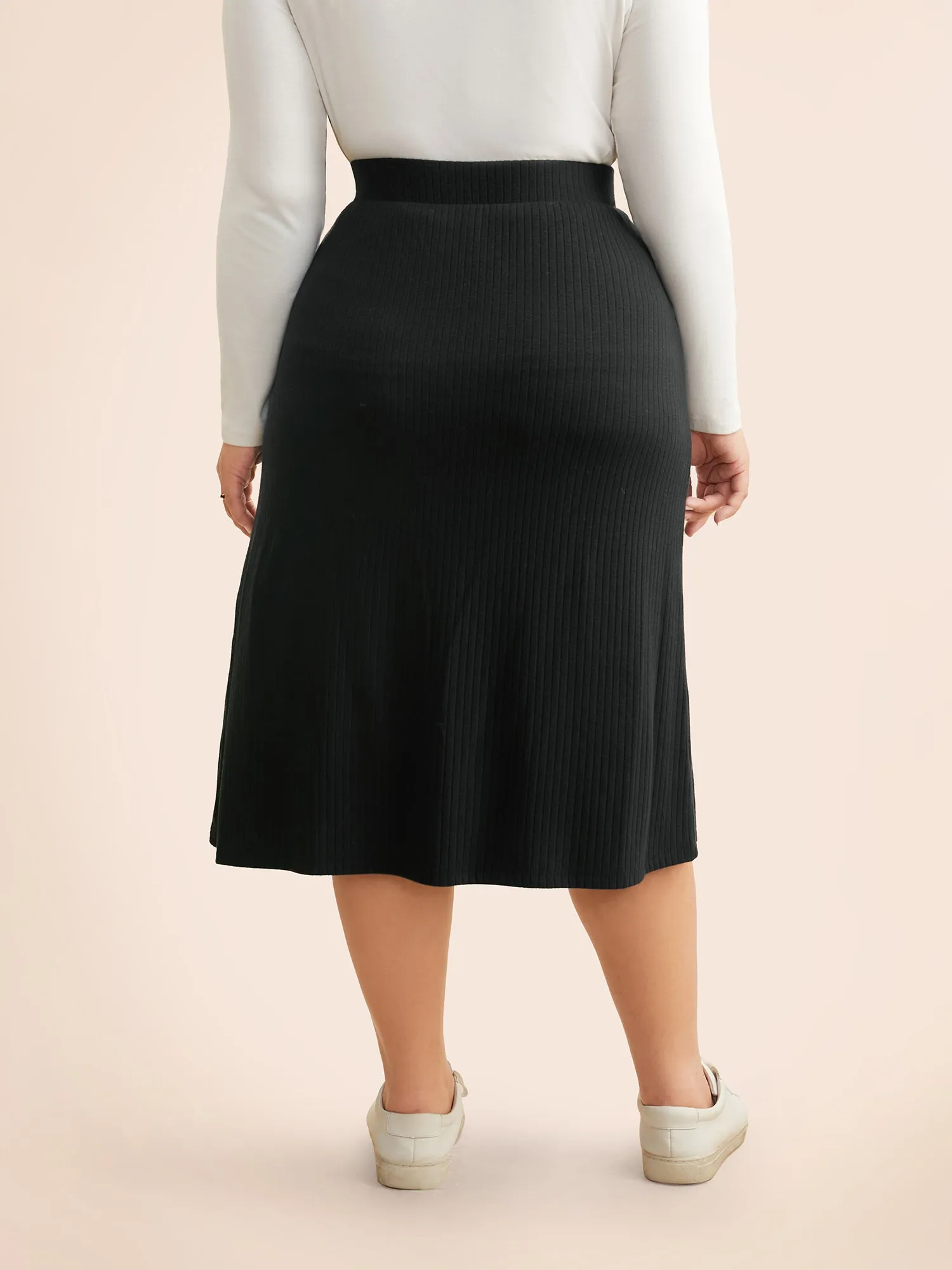 Supersoft Essentials A-Line Midi Skirt sold by Bloomchic product image thumbnail 2